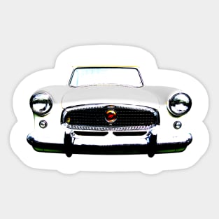 Nash Metropolitan 1950s classic car high contrast Sticker